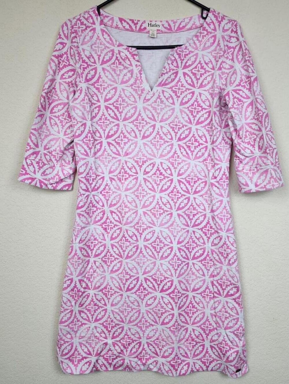 Hatley Small Pink Damask Brocade Dress